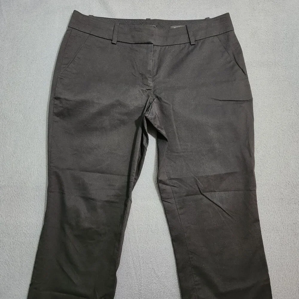 J. Crew Cafe Capri Women 4 Black Low Rise Pants